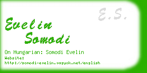 evelin somodi business card